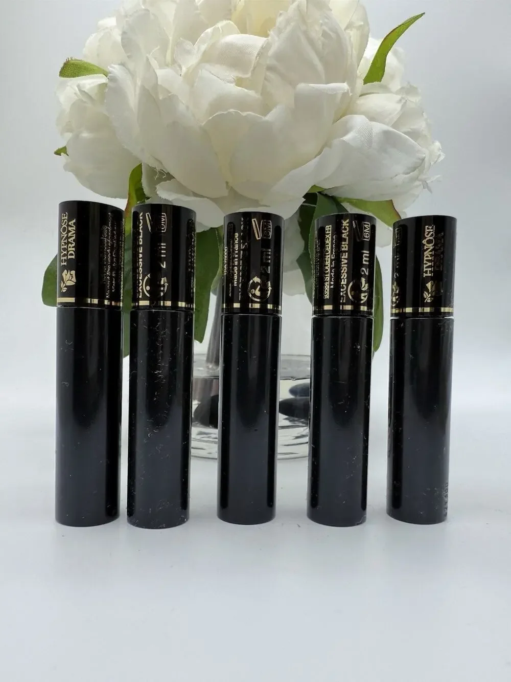 Lot of 5 Lancome Hypnose Drama Mascara Excessive Black Mini Size 2ml Each